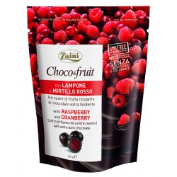 Choco&Fruit bag 125g Raspberry and Cranberry filling