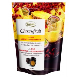 Choco&Fruit bag 125g Goji, Pineapple and Passion Fruit filling