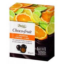 Choco&Fruit krabička 35g Orange, Lemon and Lime filling