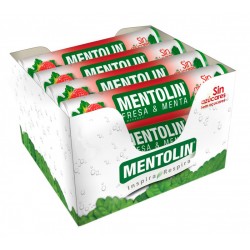 Mentolin Strawberry & Mint hard candy sugar free 12 tubes x 20g