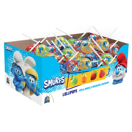 Smurf Lollipop 10g in display