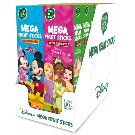 Princess Mega Fruit Stick (5x20g) Box with tattoo (apple)