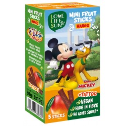 Mickey Mini Fruit Stick (5x10g) Box with tattoo (mango)