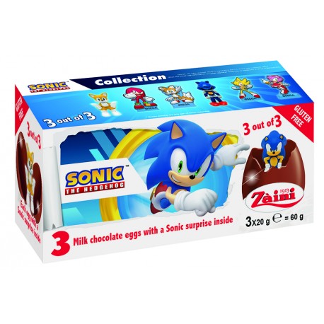 Sonic Chocolate Eggs 3pack (3x20g)