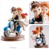 Wedding Couple Motorniking 15 cm