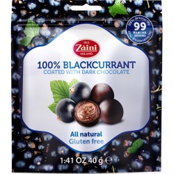 Blackcurrant 100% Coated with Dark Chocolate 40g