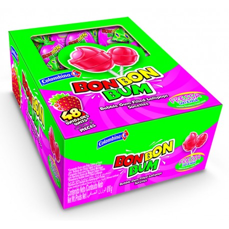 Bon Bon Bum Intense Strawberry 17g, display