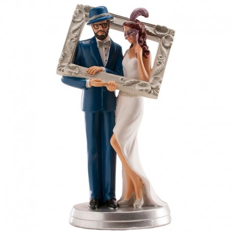 Wedding Couple Photo Frame 18cm