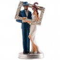 Wedding Couple Photo Frame 18cm